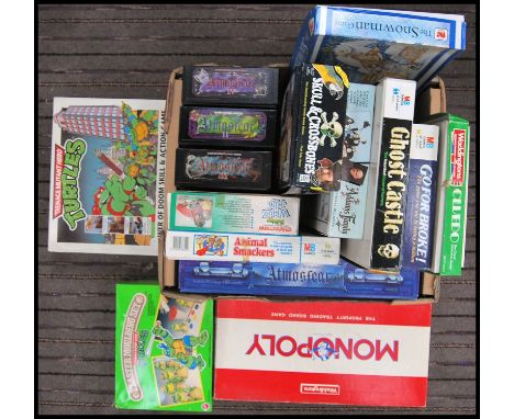 A collection of assorted vintage board games to include; Ghost Castle, Atmosfear &amp; expansions, Cluedo, Go For Broke, Gran