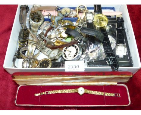A quantty of watches including Sekonda, Geneva, Timex, Rone etc.