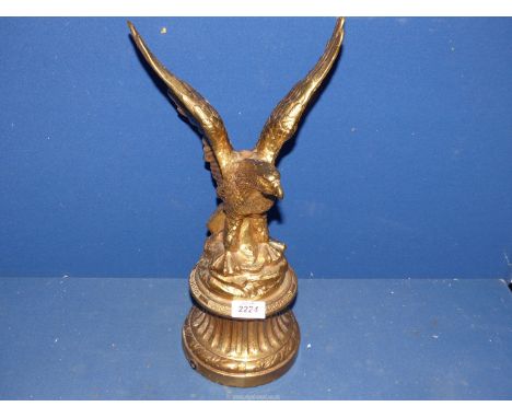 A large Brass Eagle figure Lamp Base.