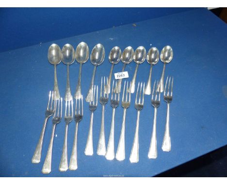 A quantity of Garrard & Co. silver plated cutlery, probably 1940's, little wear.