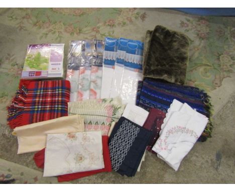 Vintage linen, new tablecloth and net curtains etc&nbsp;