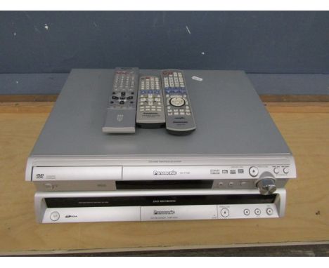 Panasonic DVD recorder and home theater sound system with remotes from a house clearance (no power leads)