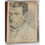 Dittberner, Paula (geboren vor 1900), Skizzenbuch um 1916 mit insgesamt 14 Zeichnungen