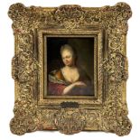 Mieris, Willem van (1662-1747) Umkreis oder Nachfolger, Ölgemälde, Portrait Edeldame