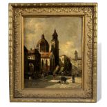 Siegen, August von (1850-1910), Ölgemälde Stadtansicht Florenz
