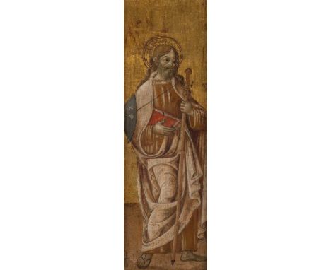   MICHELE DI MATTEO (ATTR.)  1410, wahrscheinlich Bologna oder Lambertini - wohl um 1469    HEILGER ROCHUS     Tempera auf Kr