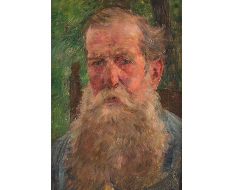   WILHELM SCHMURR  1878 Hagen - 1959 Düsseldorf    Bildnis eines bärtigen Herren     Öl auf Leinwand. 48 x 33 cm (R. 58 x 44 