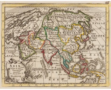   ZWEI LANDKARTEN - AMERIKA UND ASIEN     Matthäus Seutter und W. Holtrop/Jan van Jagen, 18. Jh.; teilw. spätere Abzüge     K