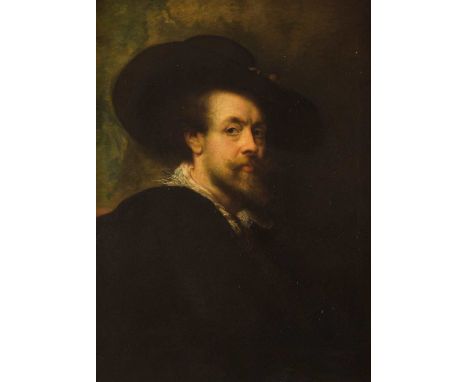   PETER PAUL RUBENS (NACHFOLGER DES 19. JH.)  1577 Siegen - 1640 Antwerpen    SELBSTBILDNIS     Öl auf Leinwand. 85 x 61 cm (