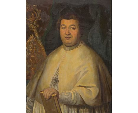   DEUTSCHER PORTRAITMALER  Tätig, Mitte 18. Jh.    BILDNIS DES GABRIEL HILGER     Öl auf Leinwand, Seitenrand doubliert. 86 x