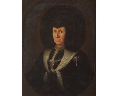   SCHWEIZER PORTRAITMALER  Tätig Mitte 18. Jh.    BILDNIS EINER DAME IN TRADITIONELLER SCHWEIZER TRACHT FÜR EHRENANLÄSSE     