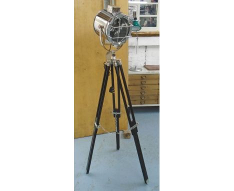 STUDIO LIGHT, with adjustable tripod base, 146cm H.