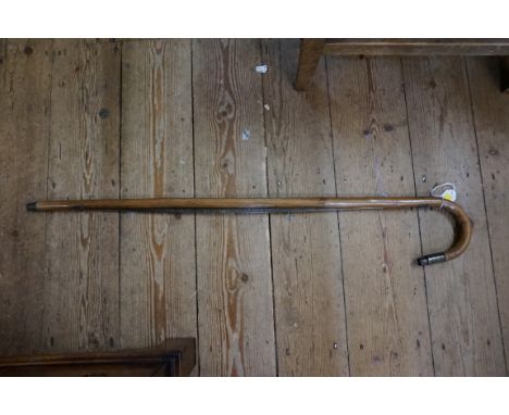 A very unusual saw blade walking stick,&nbsp;inscribed 'Holtzapffel &amp; Co, London'. 