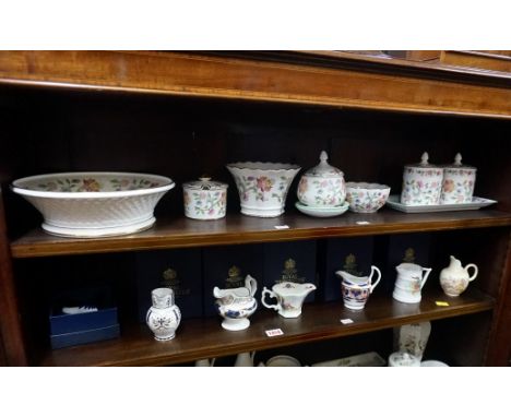 Six Royal Worcester '250th Anniversary' jugs, five&nbsp;boxed; together with a small collection of Minton 'Haddon Hall' patte