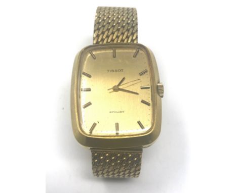 Tissot stylist gents vintage wristwatch the watch is ticking 