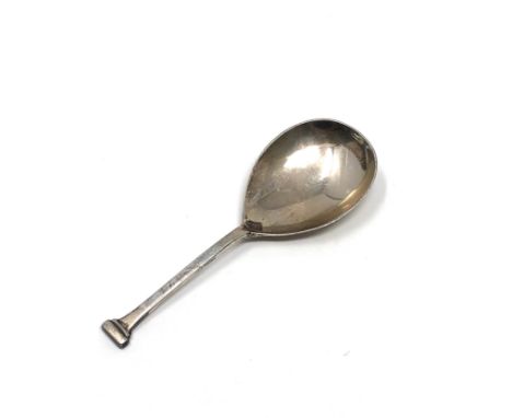 Silver tea caddy spoon Birmingham silver hallmarks 