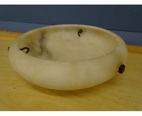 Alabaster Plafonnier. Diameter 32cm approx&nbsp;