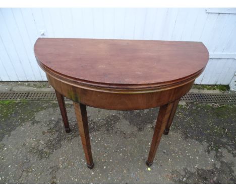 Demi Lune folding card table H74cm Top 91cm when open&nbsp;
