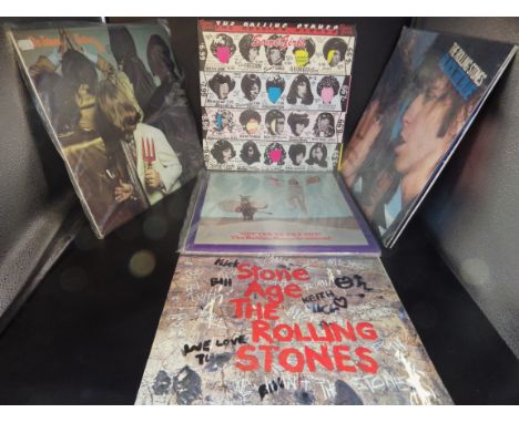 The Rolling Stones - 5 LP's Get yer ya'yah's out! 1970, Stone age 1971, No stone unturned 1973, Black and blue 1976 and Some 
