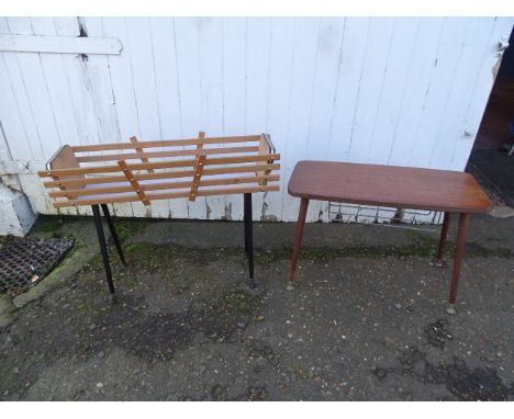Mid century planter and side table&nbsp;