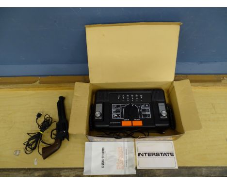 Vintage Interstate TV game in box with gun etc&nbsp;