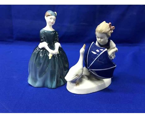 LOT OF CERAMIC FIGURINESincluding Royal Crofton, and Beswick examples