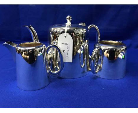 LOT OF SILVER AND SILVER PLATEincluding silver spoons, hotel plate tea service, and condiment set 