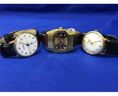 LOT OF VARIOUS VINTAGE WATCHESincluding Roamer, Rone, Rouen, Sekonda, Swissam and Tissot 