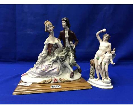MIXED LOT OF CERAMIC FIGURESincluding Leonardo Collection, Capo Di Monte etc (7)