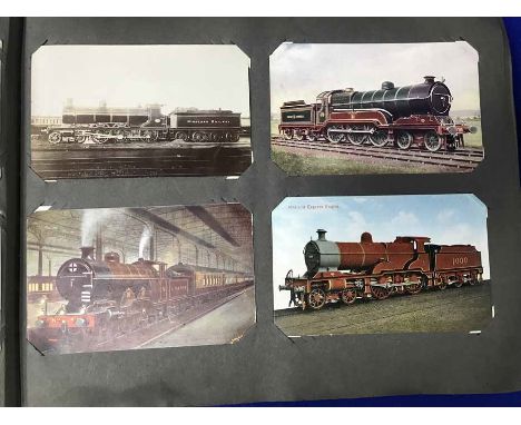 RAILWAY INTEREST: COLLECTION OF EARLY 20TH CENTURY VINTAGE POSTCARDS to include chromolithographic and photographic postcards