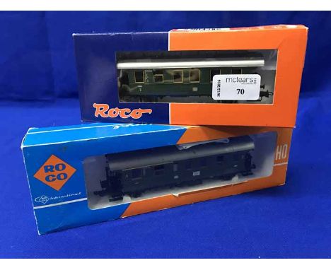 LOT OF TRAIN ENGINES AND CARRIAGES INCLUDING ROCOAlong with German Fleischmann models
