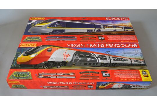 hornby virgin trains pendolino electric train set