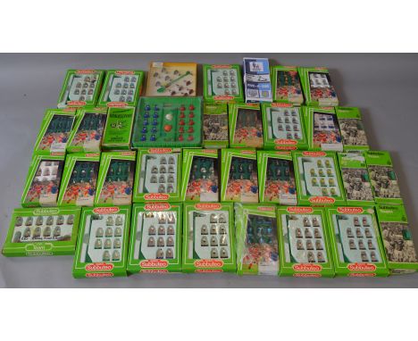 30 assorted Subbuteo teams, all boxed, varying conditions. Some may be incomplete.