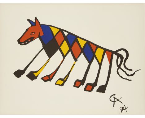 Alexander Calder (1898-1976)&nbsp;Beastie, 1974&nbsp;Lithograph in colours&nbsp;Signed with initials in the plate, and dated&