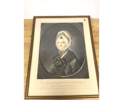 After C. Reid, and engraved by R. Lowry, Elizabeth Duchess of Hamilton etc., published 1771 (54cm x 37cm)