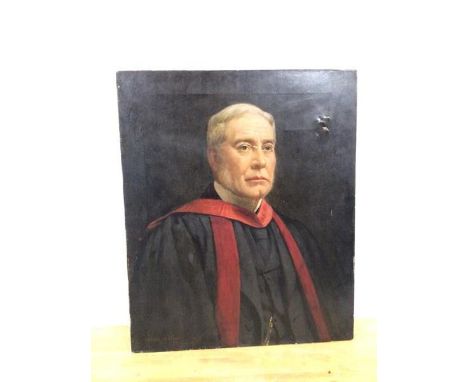 Marshall Wane, British (1833-1903), Portrait of an Edinburgh Professor, signed lower left, oil on canvas, unframed, note: Mar