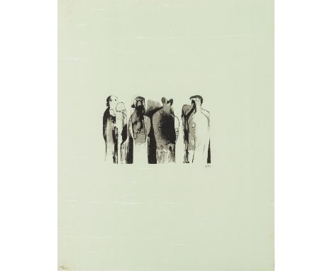 δ Henry Moore (1898-1986)Four Standing Figures (Cramer 323)Lithograph printed in colours, 1973, initialled in pencil, numbere