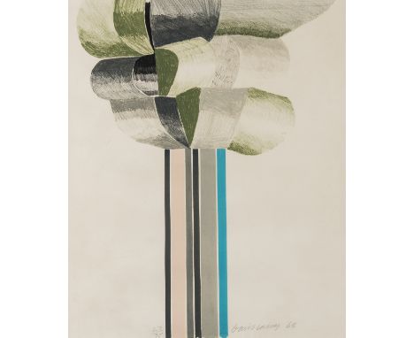 δ David Hockney (b.1937)Tree (Tokyo 61)Lithograph printed in colours, 1969, signed and dated in pencil, numbered from the edi