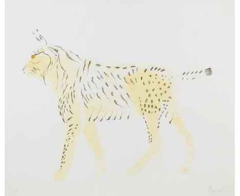 δ Elisabeth Frink (1930-1993)Lynx, from the 'Eight Animal' series (Wiseman 37)Lithograph printed in colours, 1970, signed and