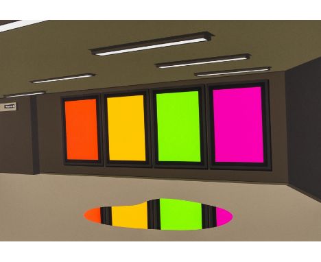 δ Angus Fairhurst (1966-2008)Proposal For a Public PlaceLithograph printed in colours, 2006, signed, titled and dated in penc