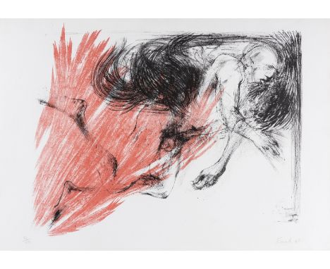 δ Elisabeth Frink (1930-1993)Spinning Man I, from the 'Spinning man' series (Wiseman 2)Lithograph printed in colours, 1965, s