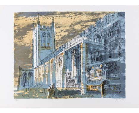 δ John Piper (1903-1992)Long Medford Church (Levinson 336)Lithograph printed in colours, 1982, signed in pencil, numbered fro