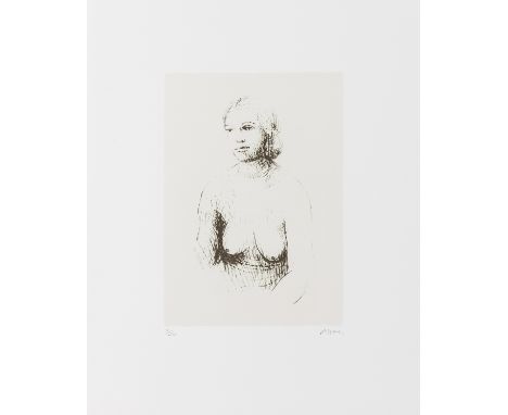 δ Henry Moore (1898-1986)Girl II (Cramer 406)Lithograph, 1974, signed in pencil, numbered from the edition of 50, printed by 