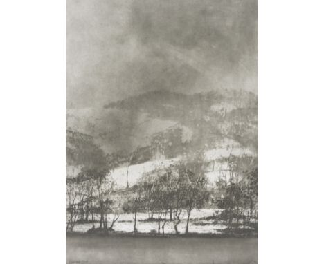 δ Norman Ackroyd (b.1938)Cartmell Fell- WindermereLithograph and screenprint in colours, 1996, signed and numbered from the e