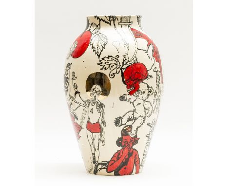 δ Dan Baldwin (b.1972)UntitledUnique glazed ceramic, 2012, signed and dated within the glaze, 340 x 220mm (13 3/8 x 8 5/8in) 