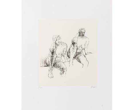 δ Henry Moore (1898-1986)Seated Figures (Cramer 398)Lithograph, 1974, signed in pencil, numbered from the edition of 50, prin