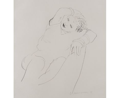 δ David Hockney (b.1937)Celia Reclining (Tokyo 225)Lithograph, 1979, signed and dated in pencil, numbered from the edition of