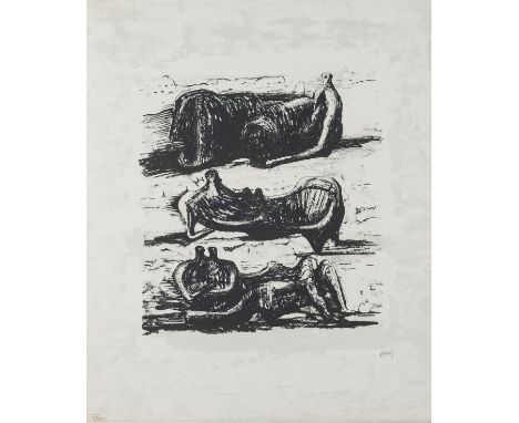 δ Henry Moore (1898-1986)Three Reclining Figures (Cramer 325)Lithograph printed in colours, 1973, initialled in pencil, numbe
