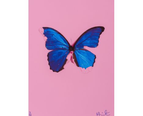 δ Damien Hirst (b.1965)Blue ButterflyScreenprint in colours with glaze, 2006, signed and numbered from the edition of 60 in b