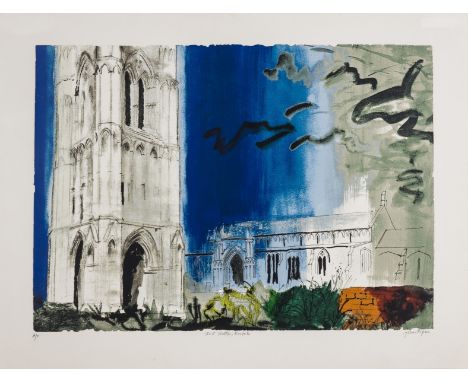 δ John Piper (1903-1992)West Walton (Levinson 332)Screenprint in colours, 1981, signed and titled in pencil, numbered from th